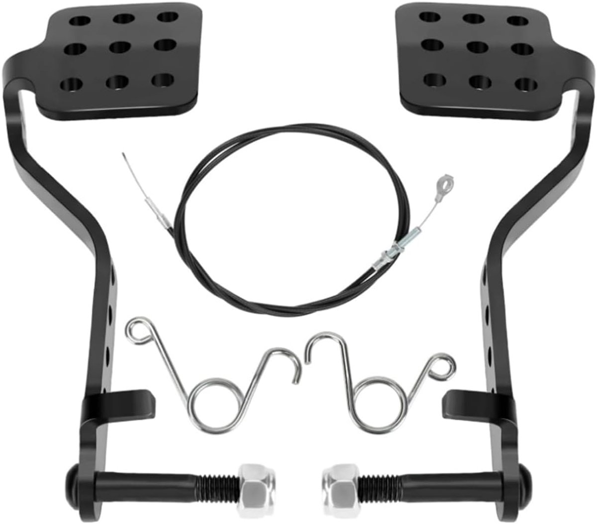 Kart pedaal gaskabel voor 212cc, 196cc, 6,5 pk Go Kart Vintage Racing Drift Trike Heavy Duty pedaal Go Kart onderdelen (zwart)