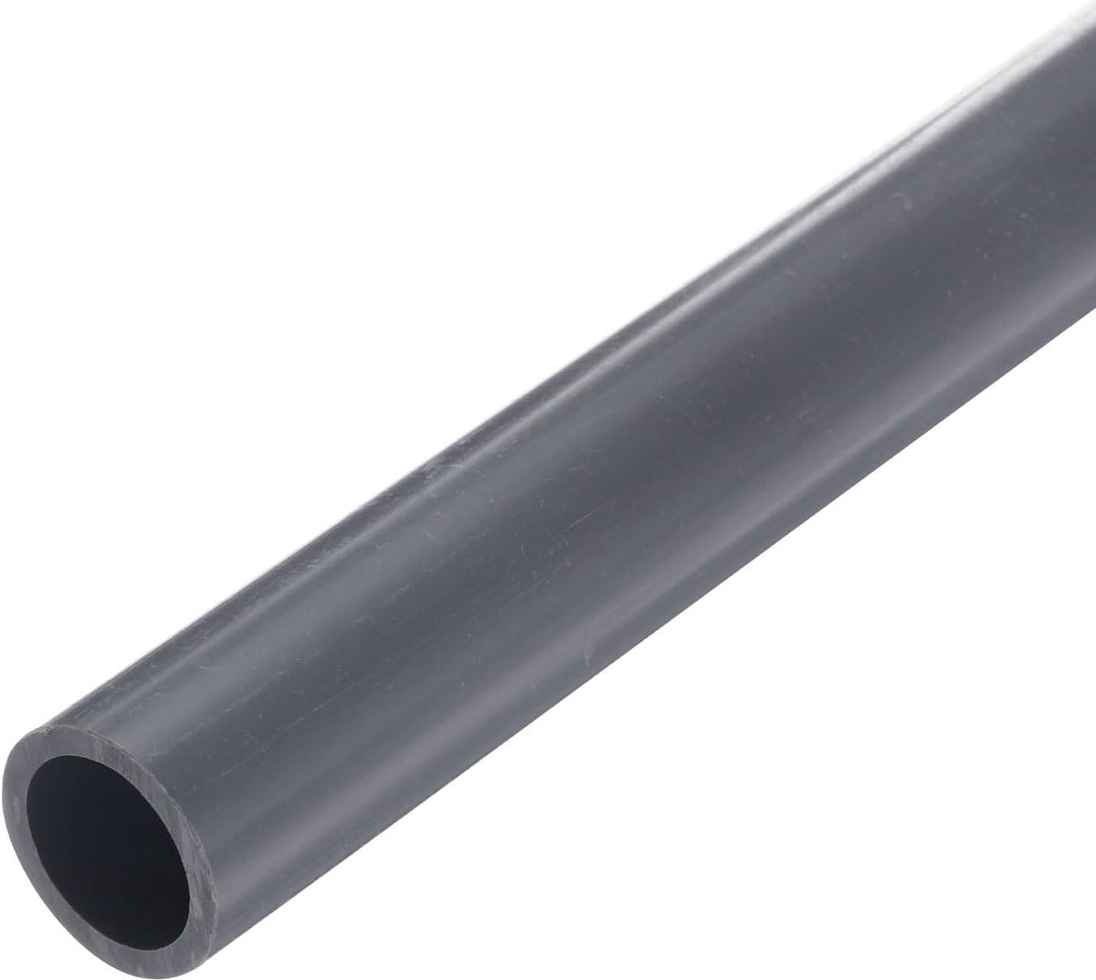Pvc-buis, diameter 16,6 mm, lengte 0,23 m, rond, kunststof buis voor tuin, aquarium, waterleiding, kabelgoot, ventilatiebuis (lichtgrijs)