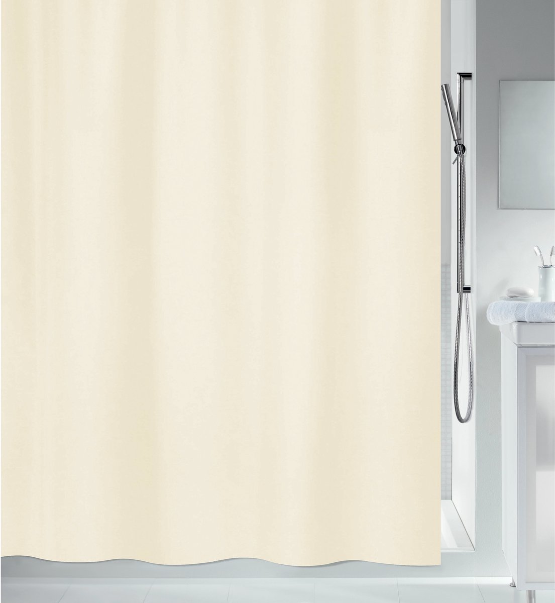 Spirella Douchegordijn Polyester met Antischimmel Behandeling - Waterdicht Badkamergordijn met Stijlvol Design