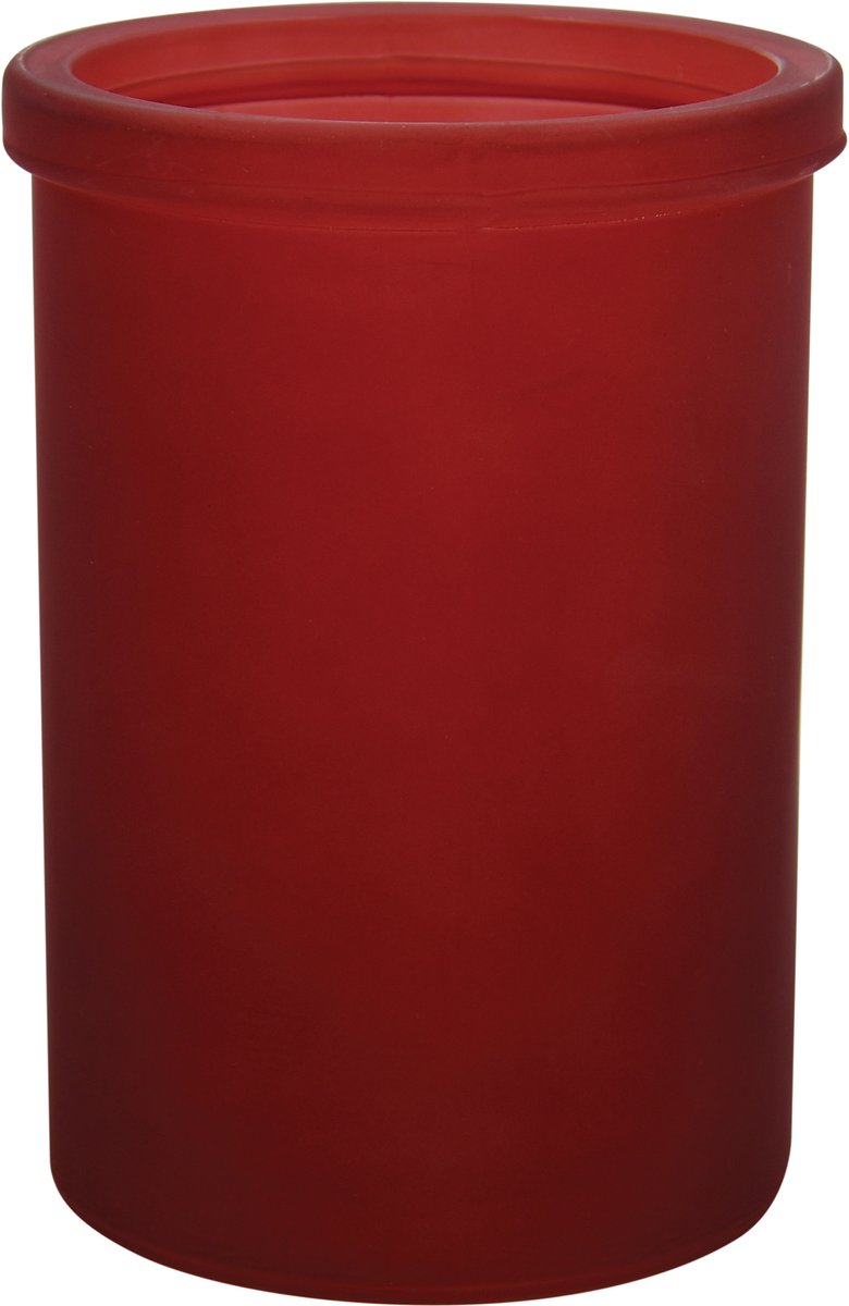Spirella YOKO Tandenborstelhouder – Beker voor Badkamer Accessoires – Tumbler Glas Bordeaux – 7,5 x 10,6 cm