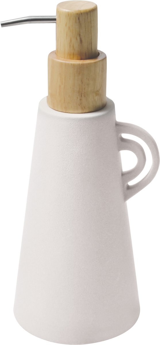 Spirella Zeepdispenser ORGANIC – Zeephouder en Lotion Dispenser voor Badkamer Accessoires – Minimalistisch Design