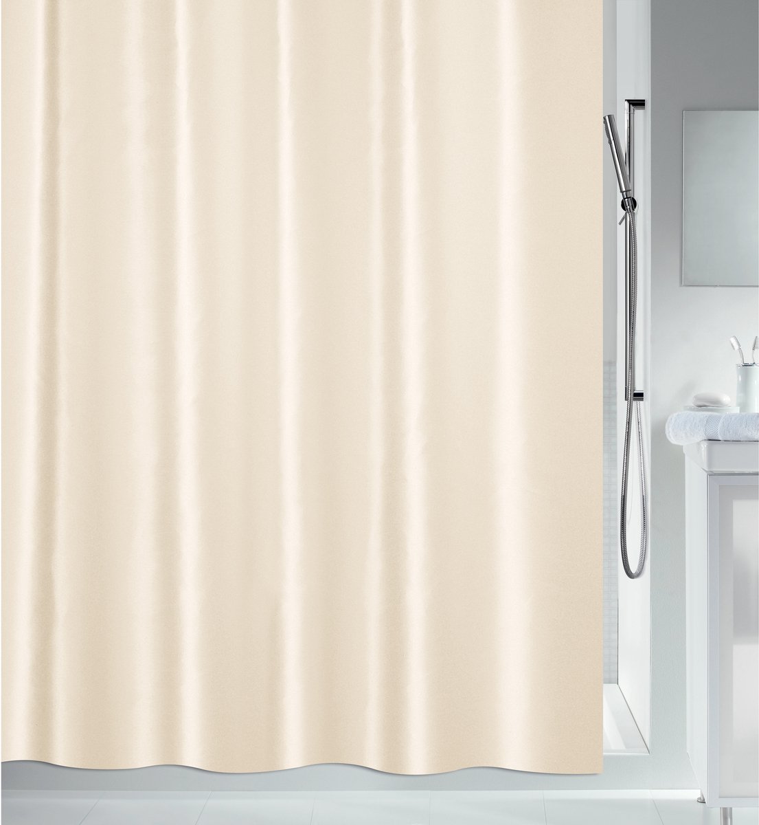 Shine Douchegordijn 180x200 cm – Waterdicht Douchegordijn met Modern Design – Eenvoudig te Reinigen Douchegordijnen voor Douche of Bad