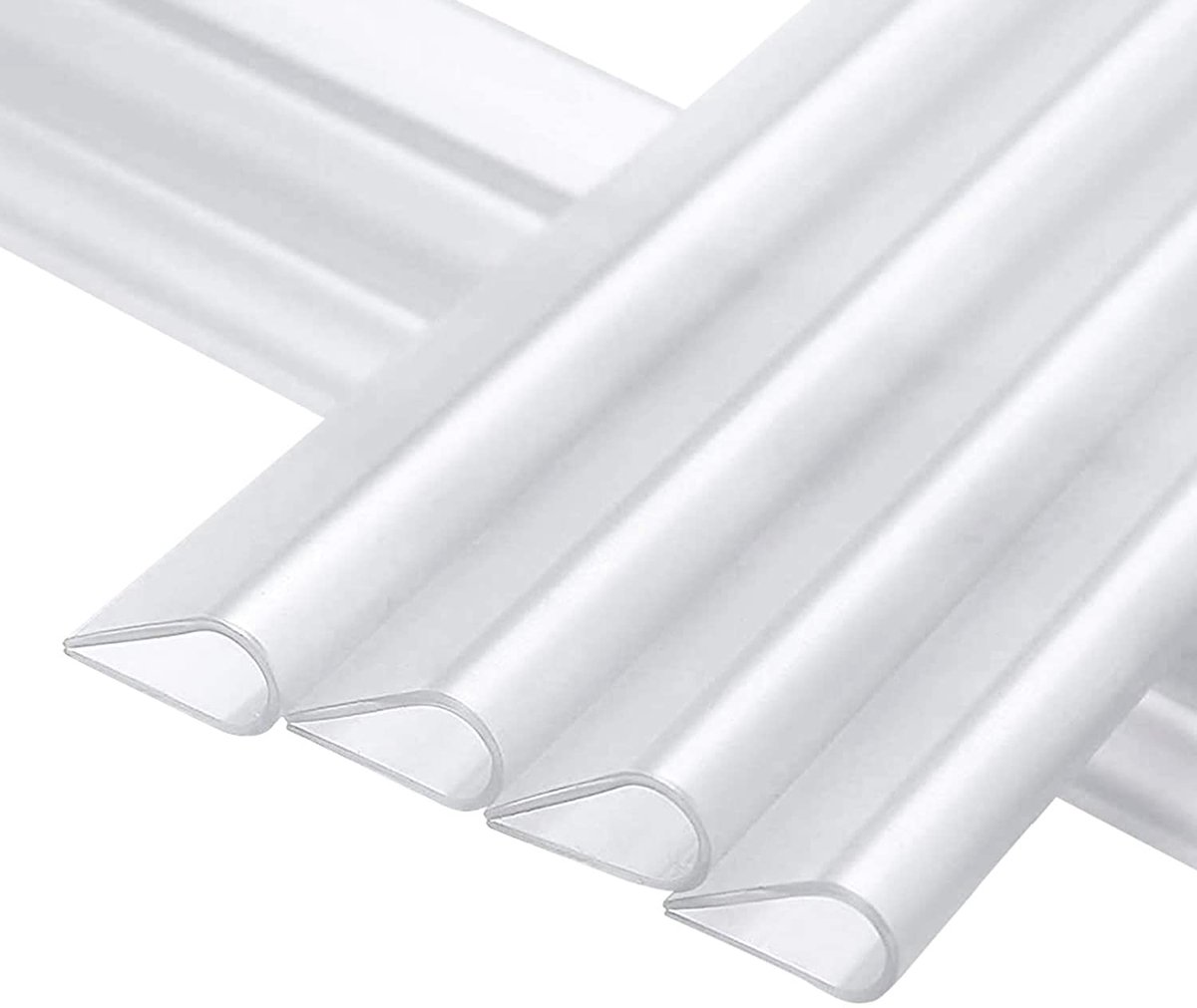 Bevestigingsclips voor dubbelstaafmatten, 30 stuks clips voor zichtwerende strips, pvc, transparant, klemrails voor inkijkwerende stroken voor dubbelstaafmatten, dubbelstaafmattenhek