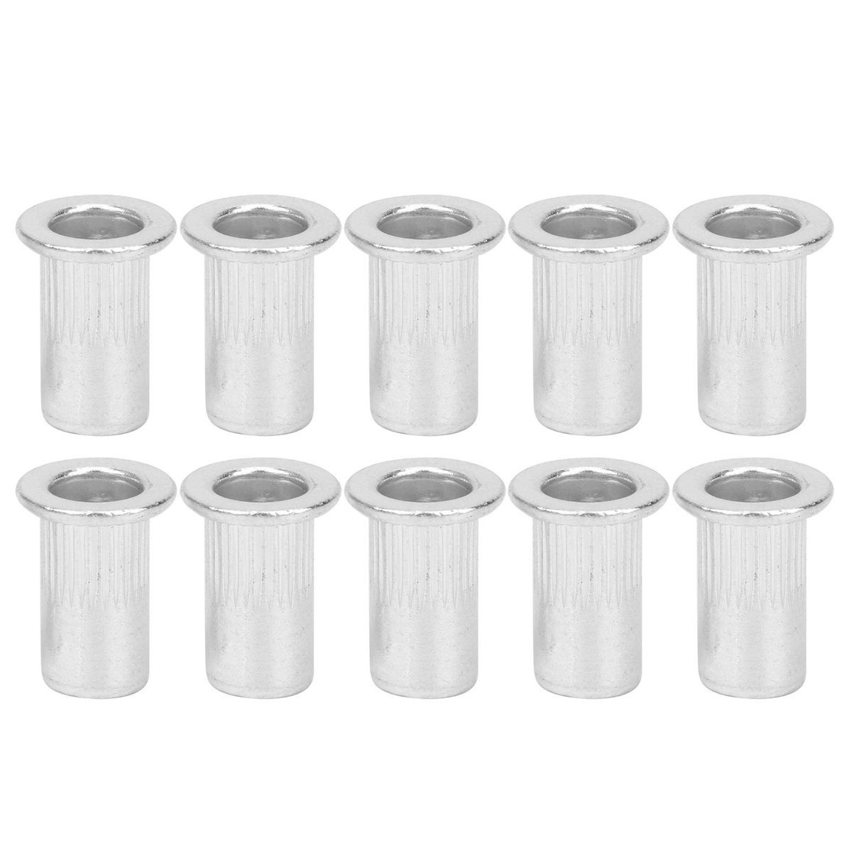 Blindklinkmoeren M5 Aluminium, 100 stuks, voor blindklinknagels en schroefdraad