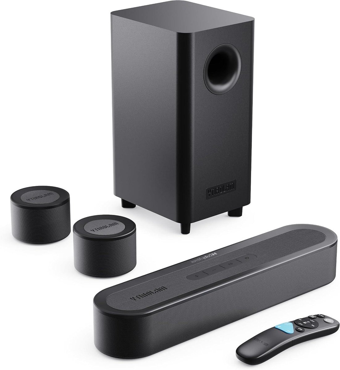 Soundbar Systeem - Home Cinema Geluid - Film Kijken - Atmos Geluidstechnologie - 40.5 cm - Zwart