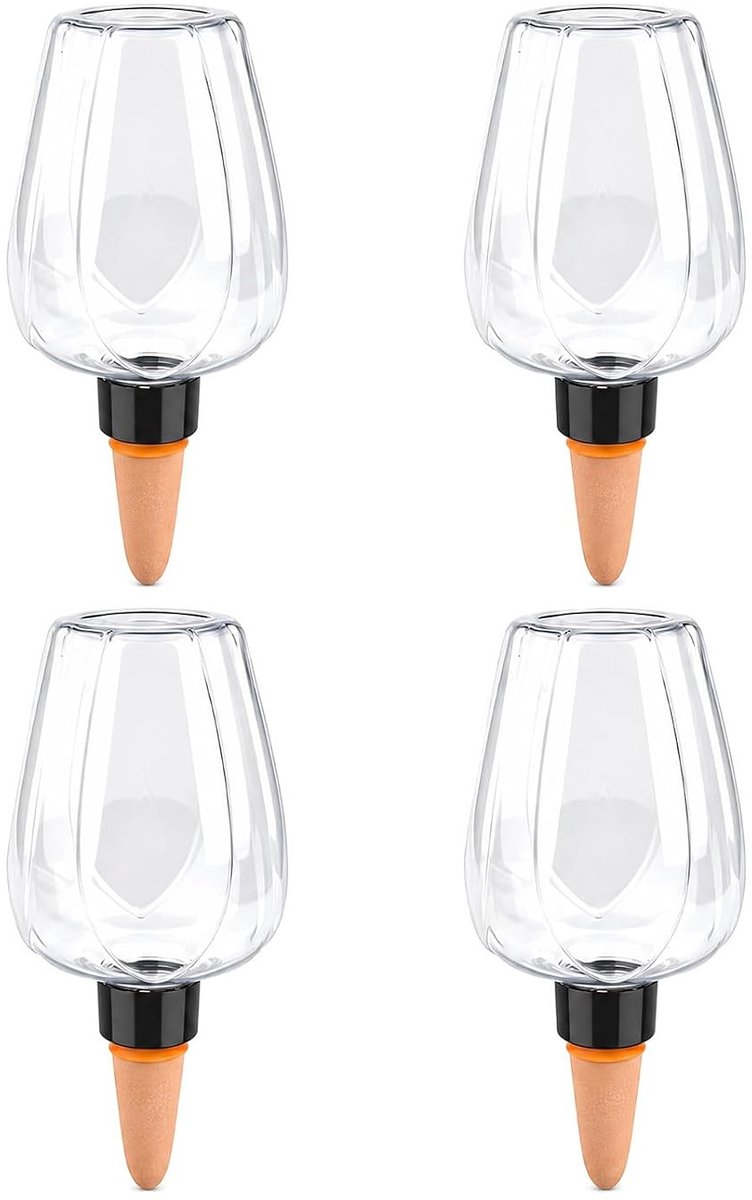 4 stuks irrigatieballen van kunststof, 350 ml, automatische plantenirrigatie voor binnen, balkon en tuin