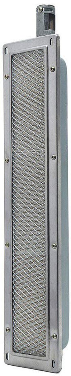 Langer Heizrost für Grills – Keramikheizelement – ​​flammenloser Infrarotbrenner – Edelstahl – 41 x 8 cm – Grillzubehör