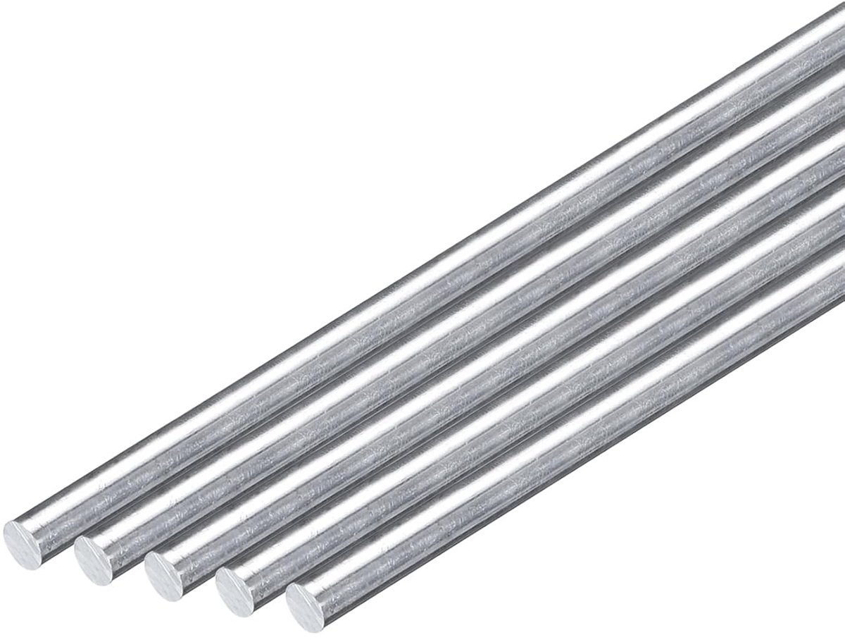 10 stuks 3/16" diameter ronde aluminium staaf 203 mm lang 6061 aluminium ronde staaf massief draaibank materiaal voor industrie bouw doe-het-zelf handwerk