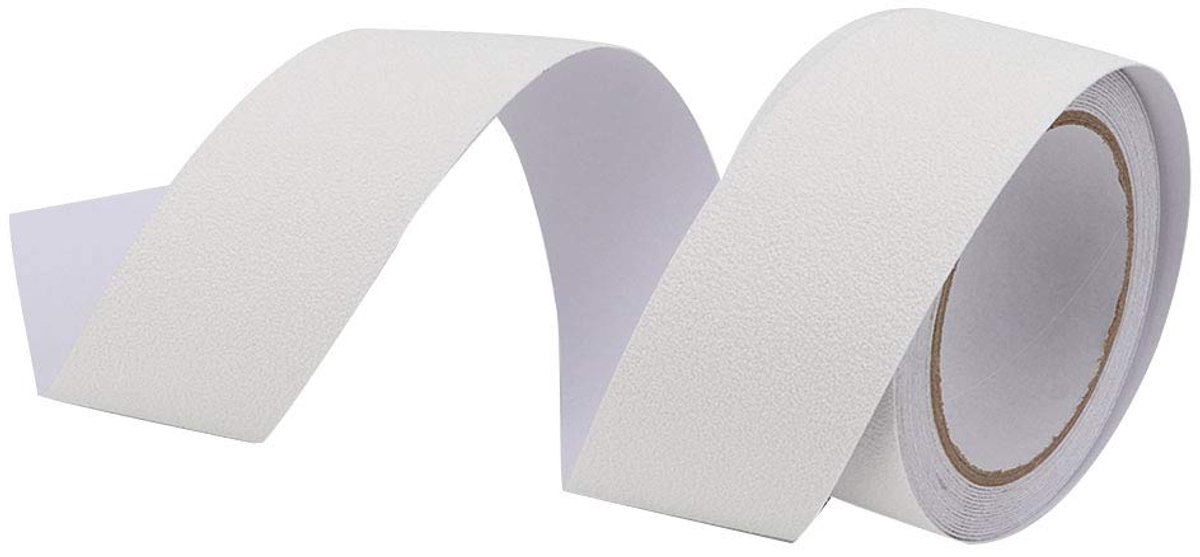 PU Rubber Non, Traptrede Anti Rubber Anti Slip Tape Vloer Wit Veiligheidsborden Slip Schuurstrip 5m (Wit)