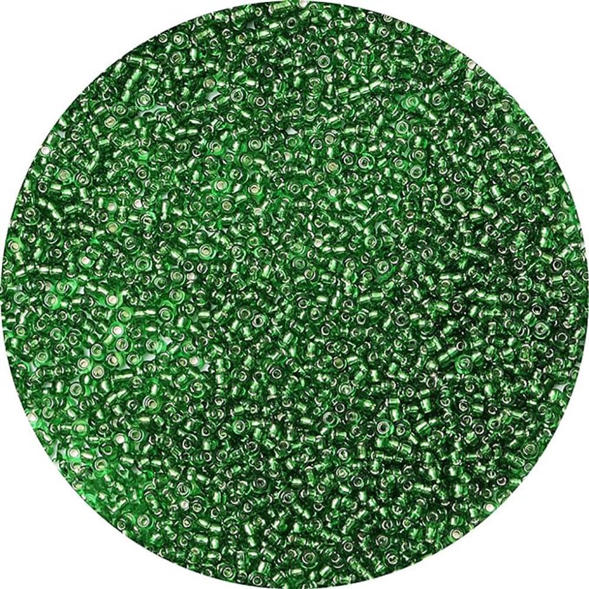 5000 stuks 3 mm 8/0 glanzende groene rocailles-kralen voor het maken van armbanden, halskettingen, kleine ronde glazen kralen, knutselkralen voor oorbellen, halskettingen, handwerk