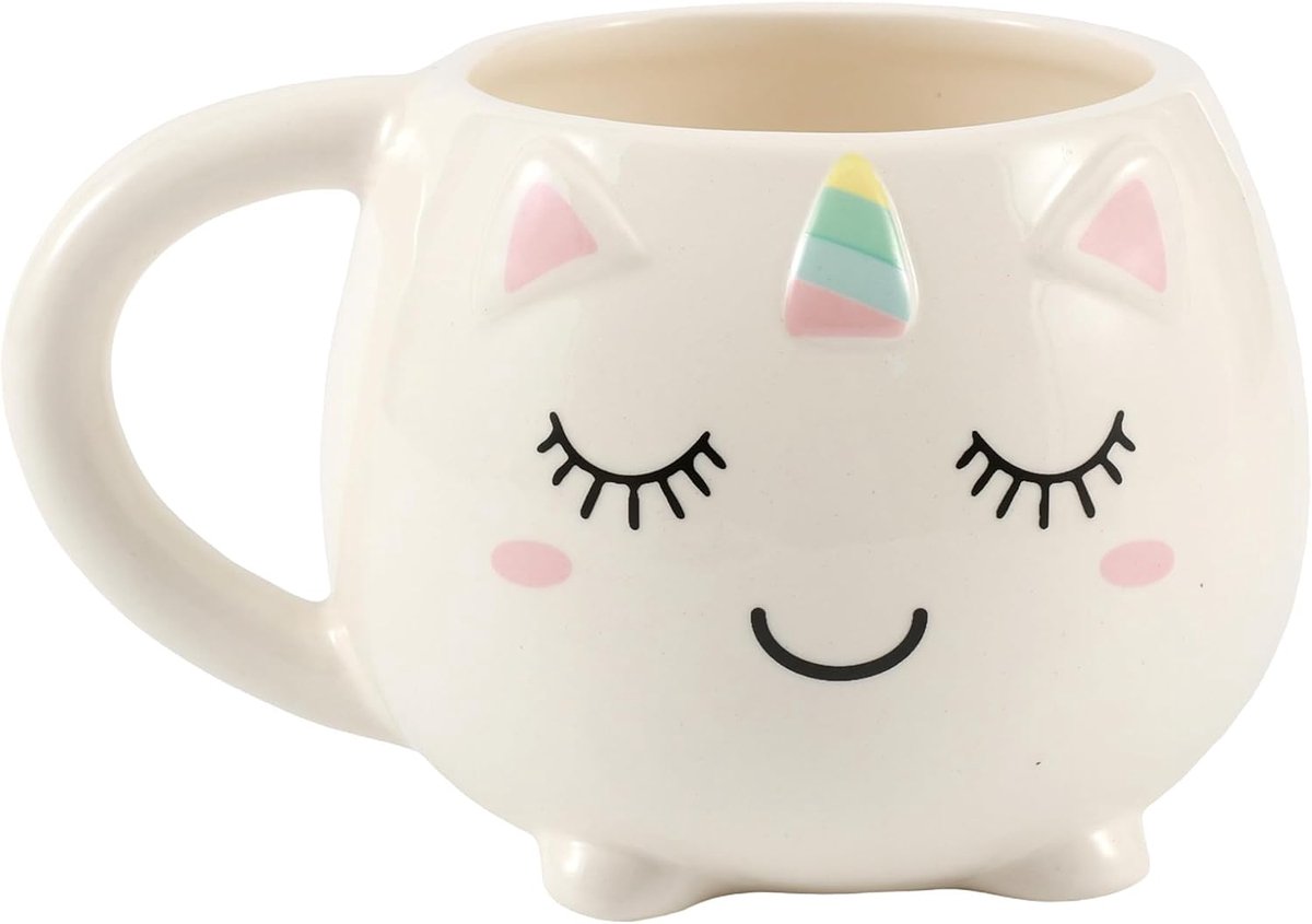 - Chunky keramische mok, thee of koffiemok 410 ml (UNICORN)