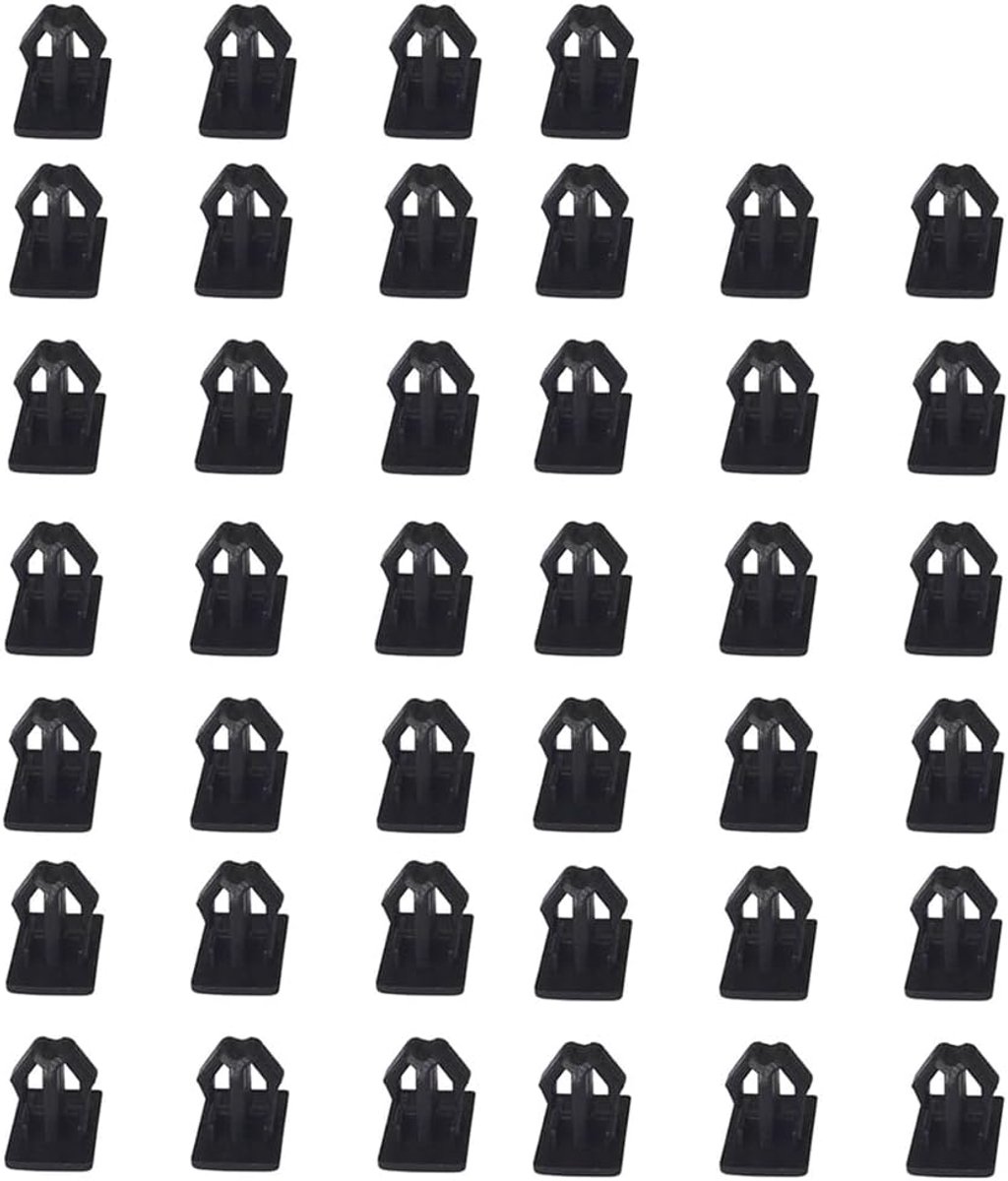 40 stuks bevestigingsclips, kunststof clip voor spatborden, universele kunststof clips voor deurbekleding en bumpers, klinknagelbevestiging voor en achter de binnenbekleding van de deur