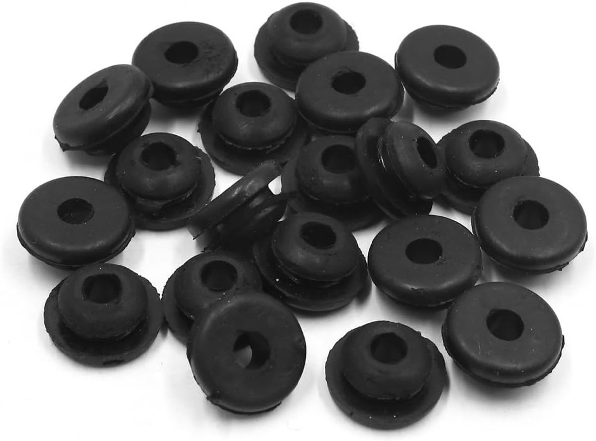 20 stks Zwart Rubber Uitlaat Pijp Cover Pakkingen Wasmachines voor Scooter Motorcycle