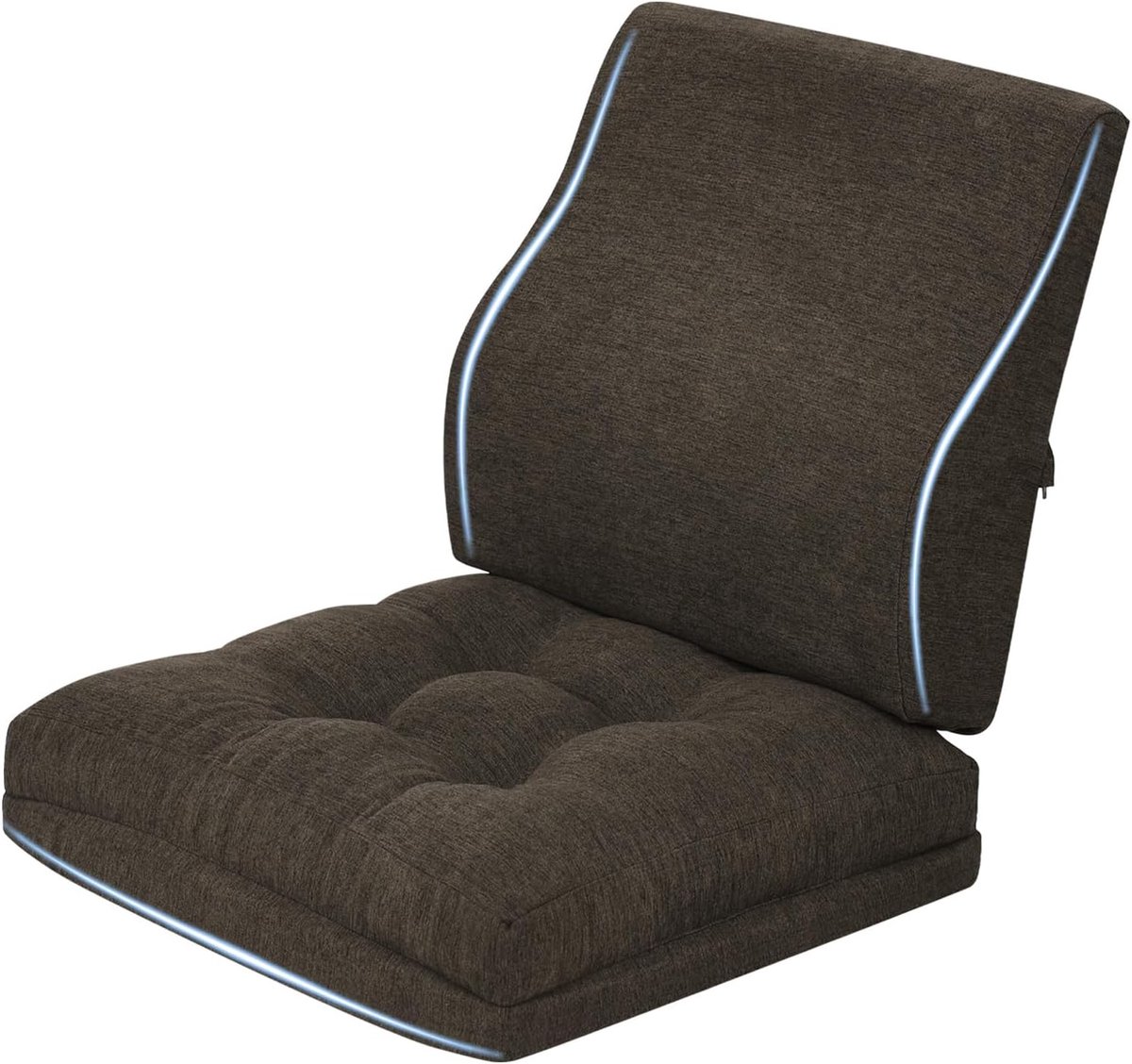 Zitkussen en Lendenkussen Set, 10 cm Dik Traagschuim Stoelkussen voor Gamestoel & Rolstoel, Vrijstaand Lendenkussen voor Fauteuil, Auto, Bureaustoel