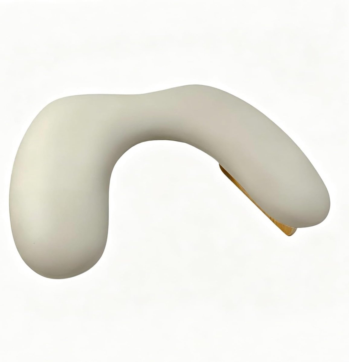Handsteun voor nagelstudio, handrek, nagelstudio, U-vormige nagelsteun, nagelframe van leer, inklapbare handsteun voor nagels, witte handsteun voor nagels (melkkoffiekleur)