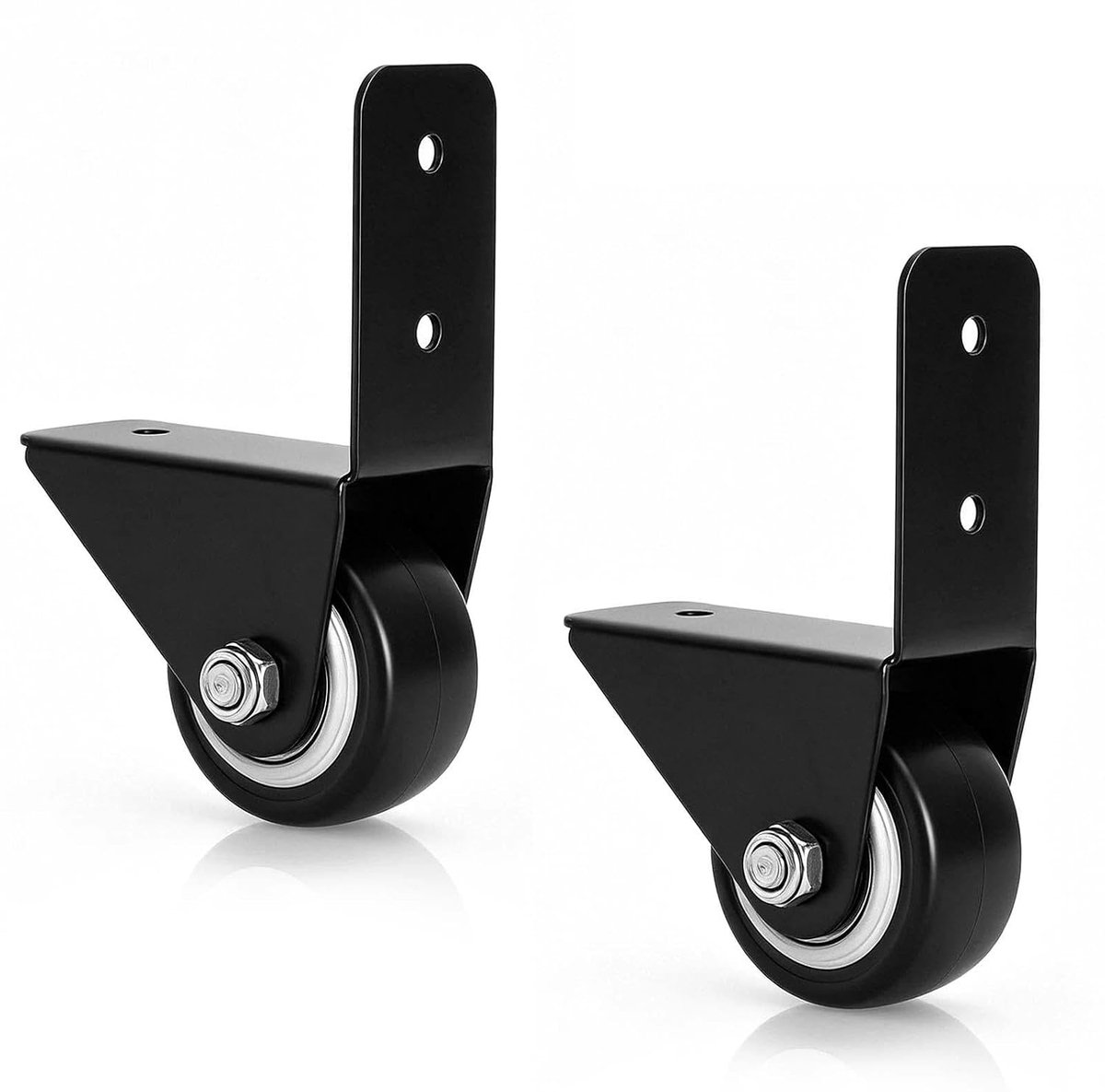 2 stuks meubelwielen klein - richtingswielen tot 40 kg