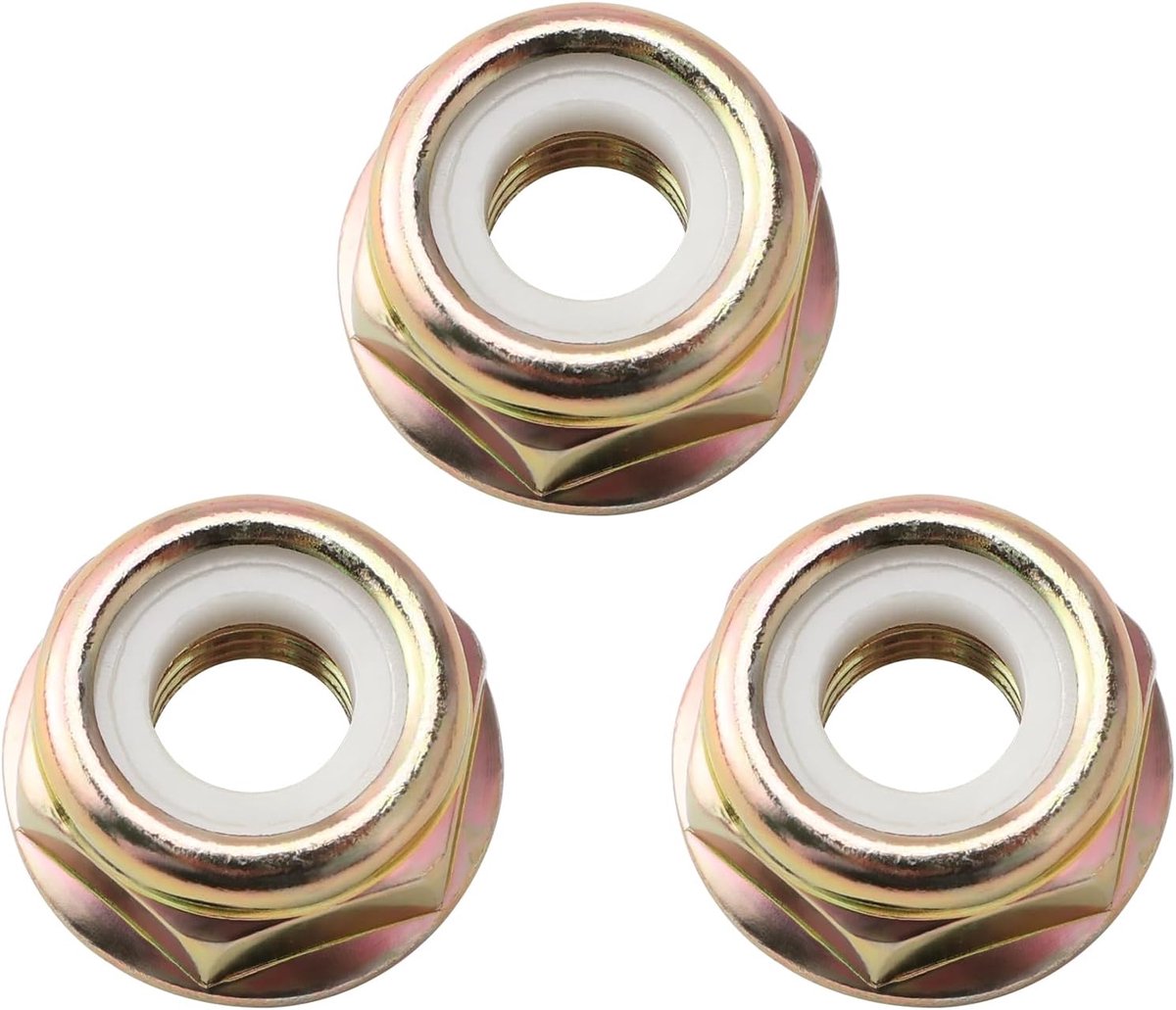 3 Stuks M10x1.25mm Bladmoer met Linkse Schroefdraad, Trimmerbladmoer, voor Bosmaaier Trimmer Irrigatiemachine