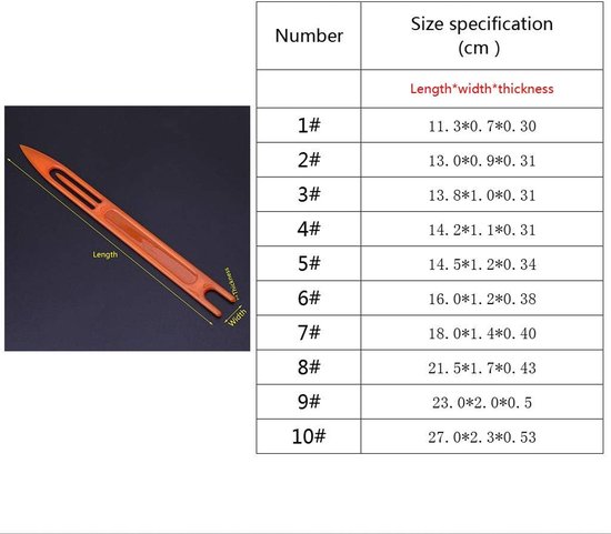 10Pcs Herstellen Weven Visnet Naald Netting Naald Shuttles Visnet Netting Naald Reparatie Netto Lijn Plastic Shuttles — afbeelding 2