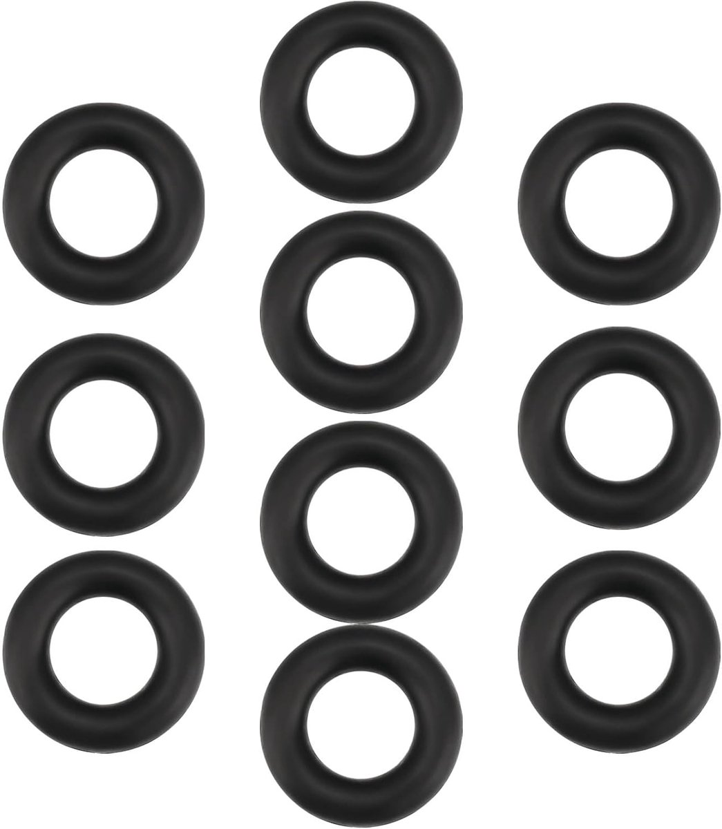 10 stuks Naaimachine Spoelwinder Rubber Ring Compatibel met Singer 201K 99K 28K 66K Buitendiameter 28mm Binnendiameter 15mm Dikte 6,5mm Zwart