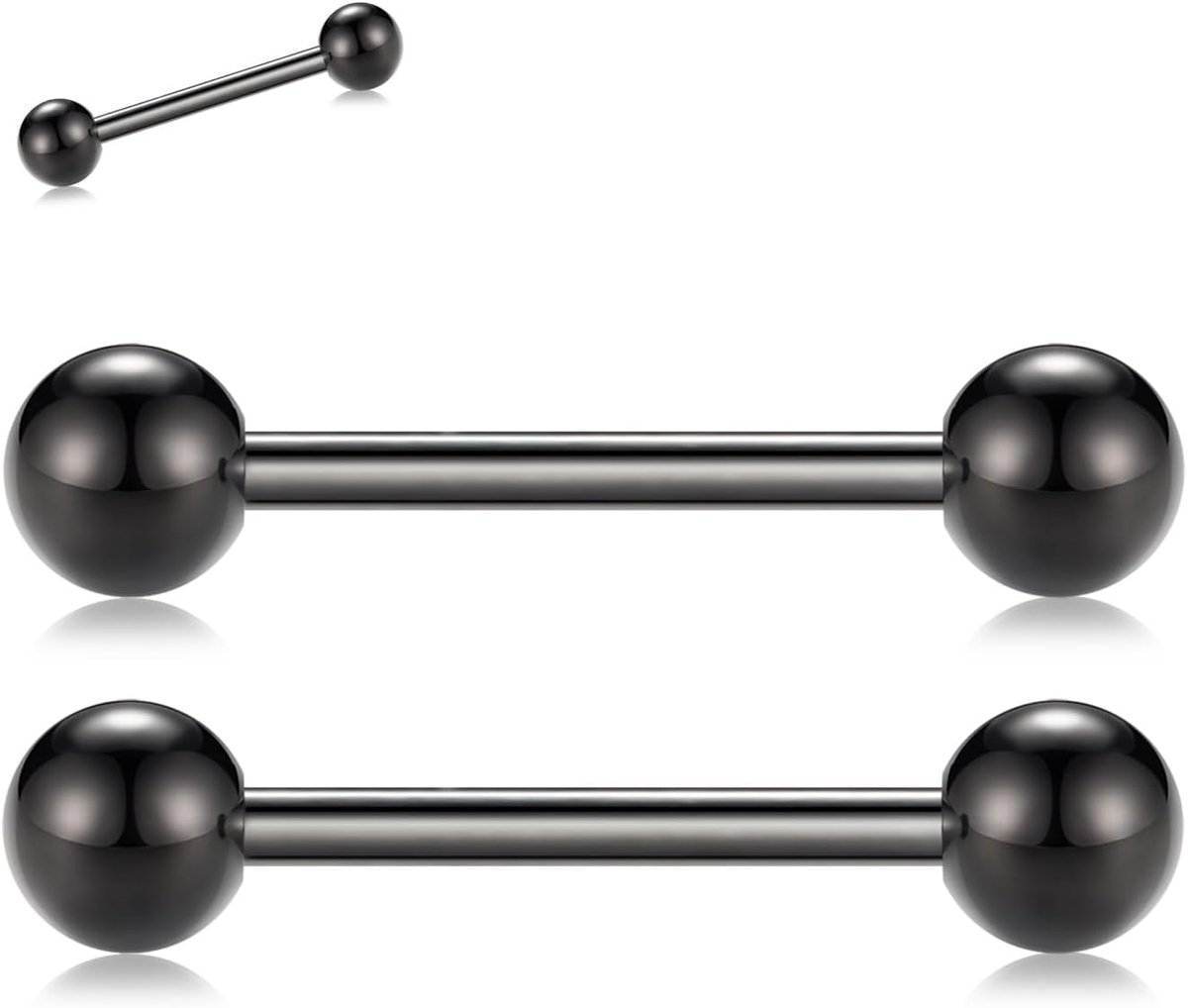 hengkaixuan 1 paar tepelringen titanium tepelsieraad goud zilver bars cubved bars 12G 14G 16G wenkbrauw sieraden wenkbrauw ringen piercing voor vrouwen