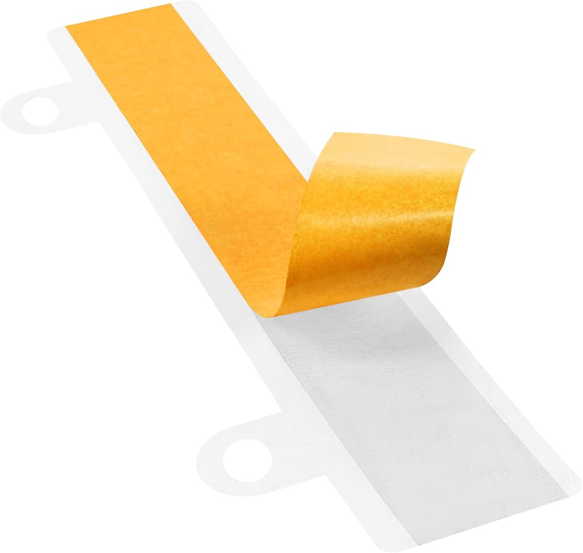 hechtstrips, zelfklevend, transparant, 10 stuks | Voor mappen en mappen, archiefstrips, archiefinrichting, ongegleven