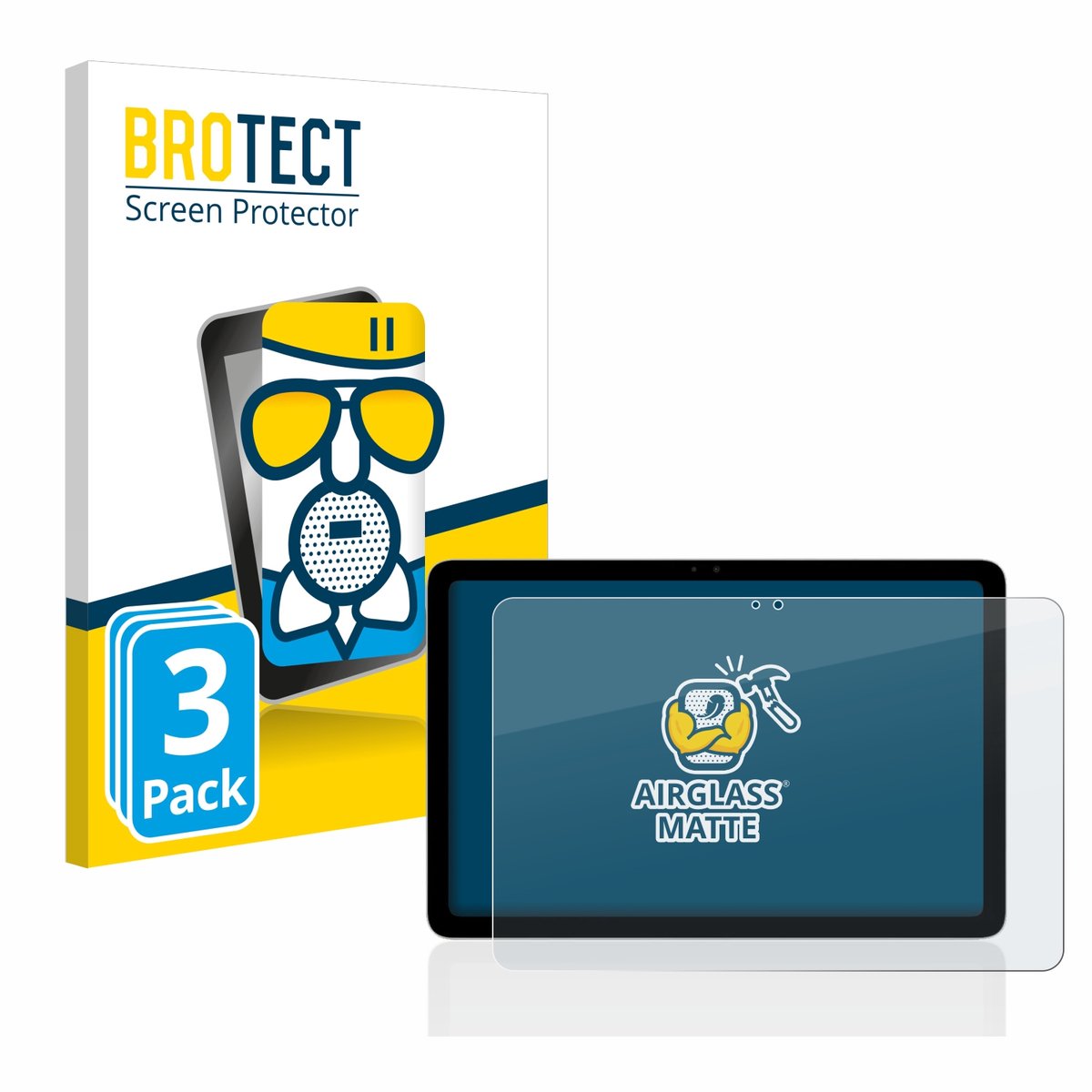 BROTECT - Screenprotector voor Google Pixel Tablet - Folie Beschermfolie Beschermglas matte 3 Stuks