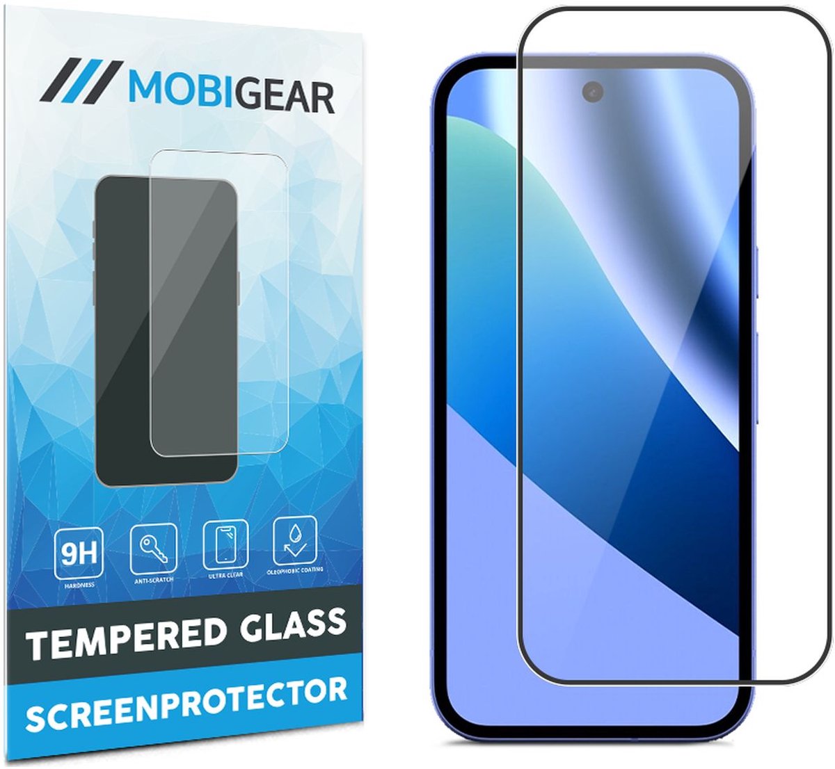 Mobigear Screenprotector geschikt voor Google Pixel 10a Glazen | Mobigear Premium Screenprotector - Case Friendly