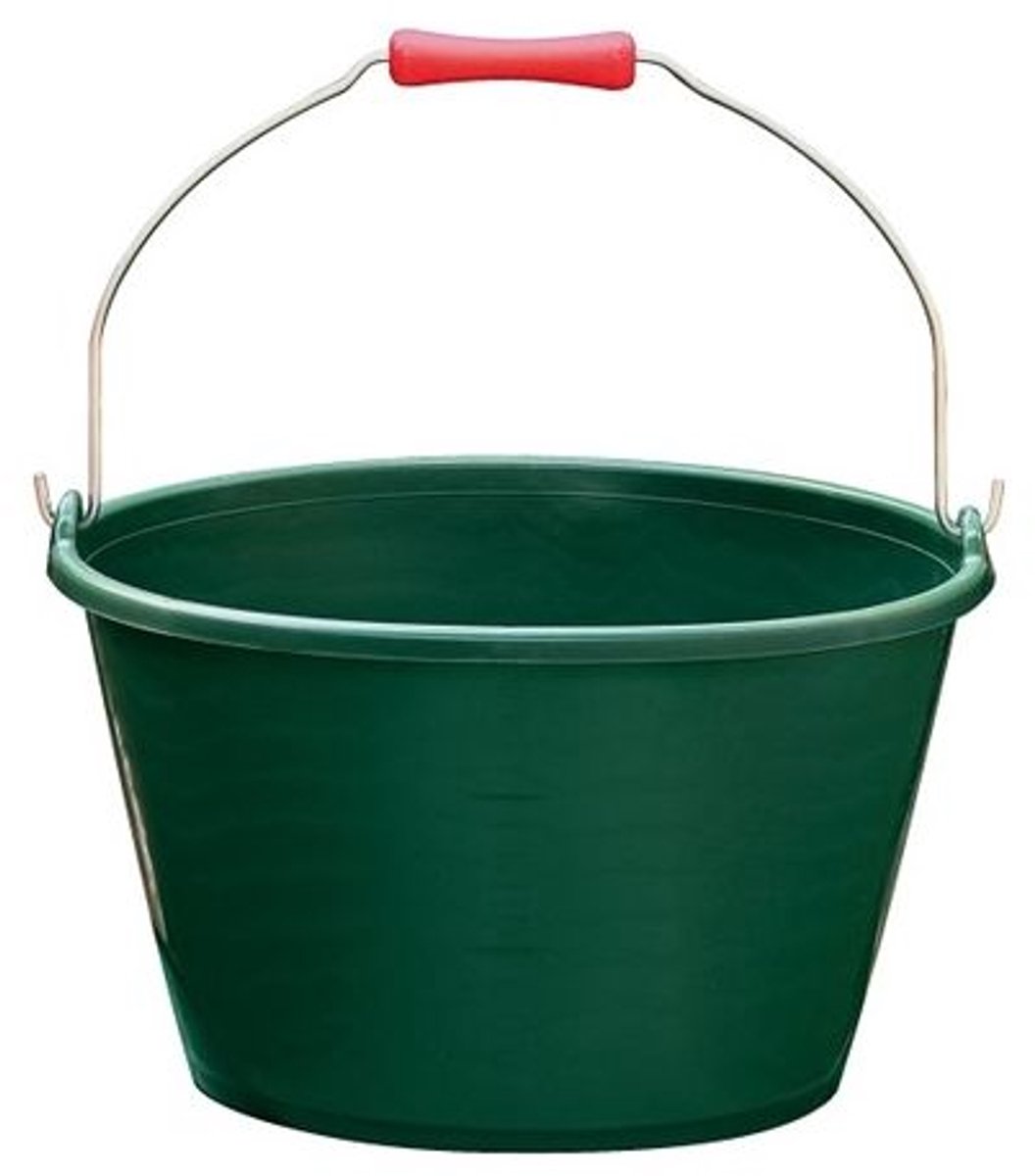 Emmer 16 L Laag Groen-rood Handvat Ap Sv16b