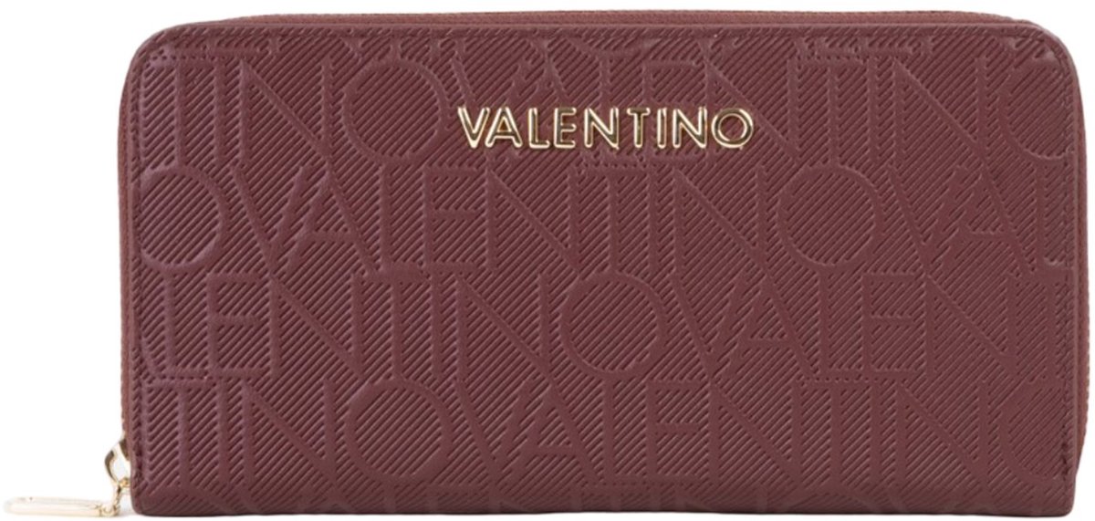 VALENTINO portemonnee Donna Zip Around Wallet Bordeaux wijnrood