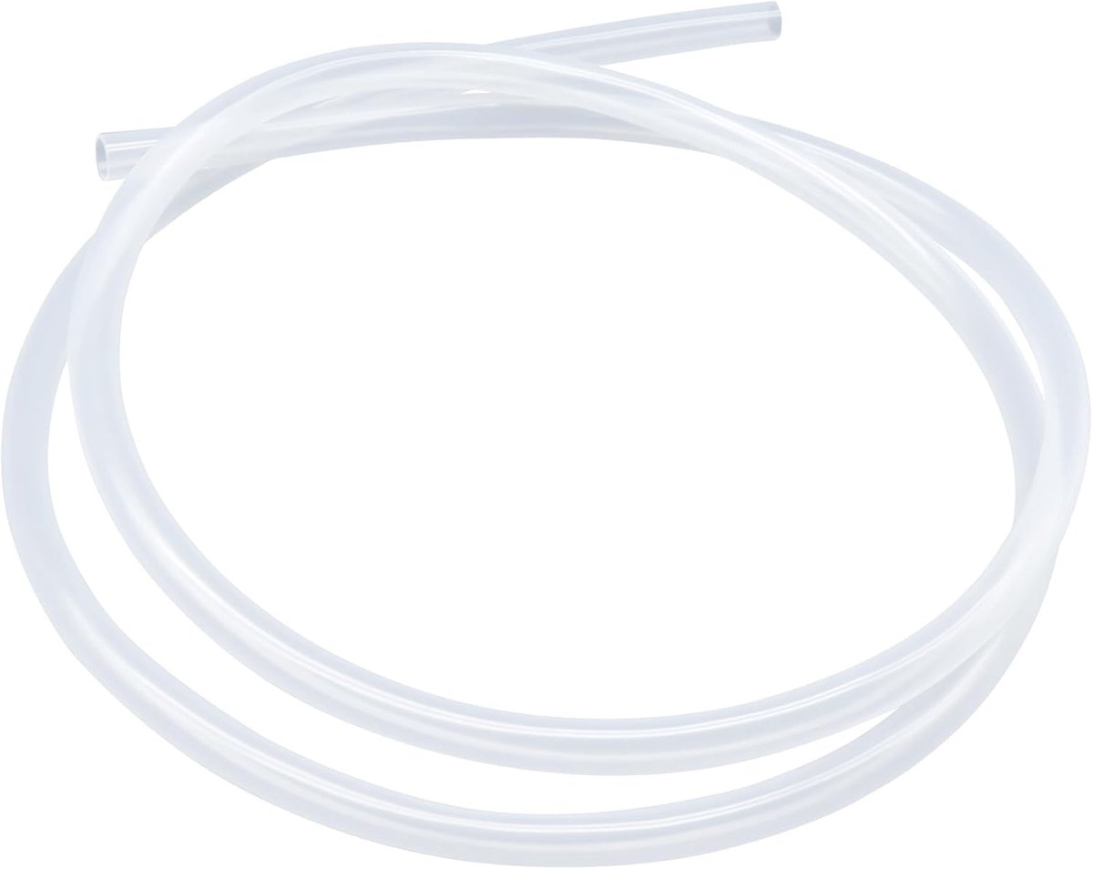 slang, 6 mm x 8 mm (binnendiameter x buitendiameter), 1,5 meter lang, geschikt voor contact met levensmiddelen, flexibel, transparant, water- en luchtslangen, voor pompoverdracht