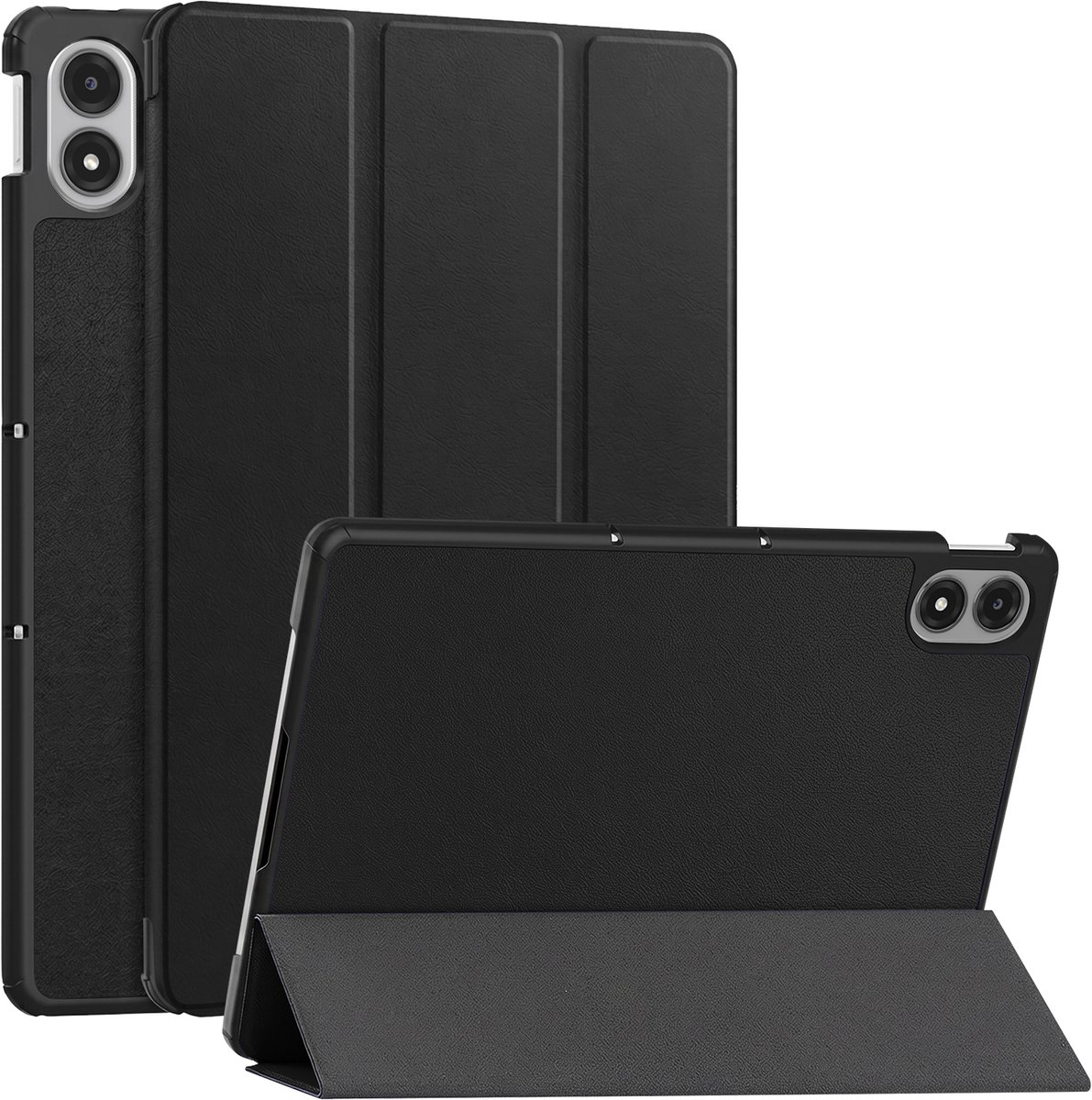 Avizar Trifold Hoes geschikt voor Xiaomi Redmi Pad 2 Pro met Toetsenbord / Video Standaard, Zwart