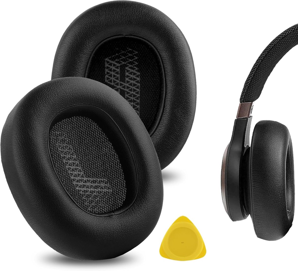 Oorkussens voor JBL Live 650 BTNC, Lifestyle E65BTNC, Duet NC, Live 660 NC oorkussens, reparatieonderdelen (zwart)