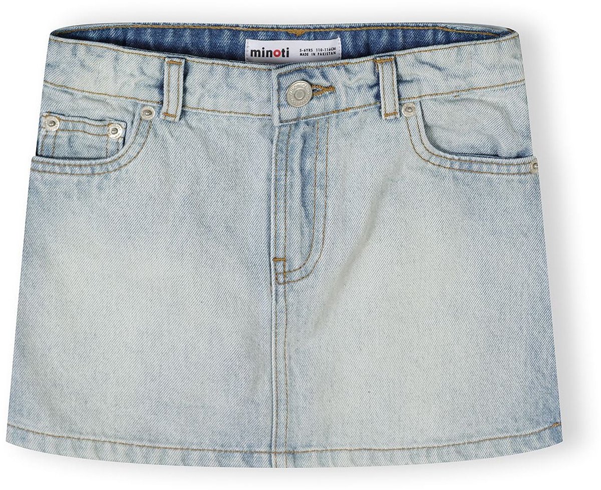 Minoti rok meisjes denim - jeansrok A-lijn met zakken
