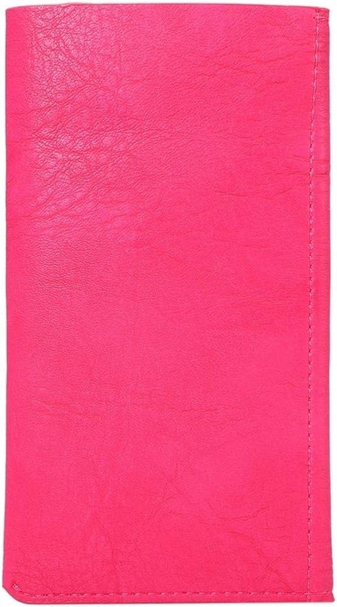 hoes Premium PU Lederen Hoesje met Portemonnee & Kaartsleuven voor TECNO MOBILE PHANTOM AIII/PHANTOM A3 - Roze