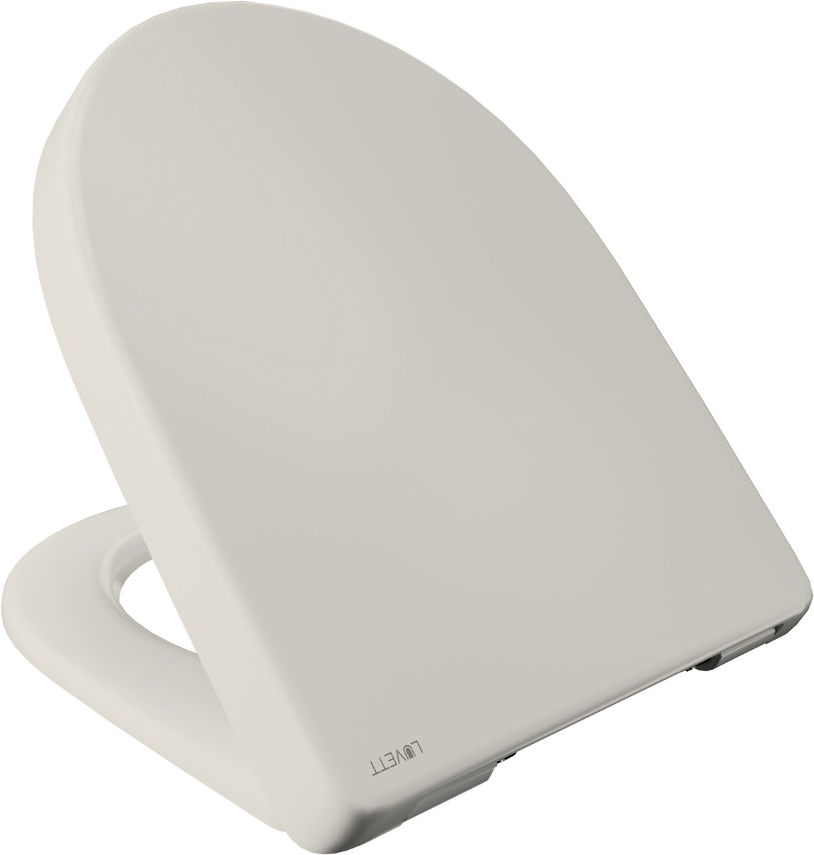 LUVETT D140 - Wc-bril - D-vorm - Dubbele soft-close - Afneembaar - Antibacterieel
