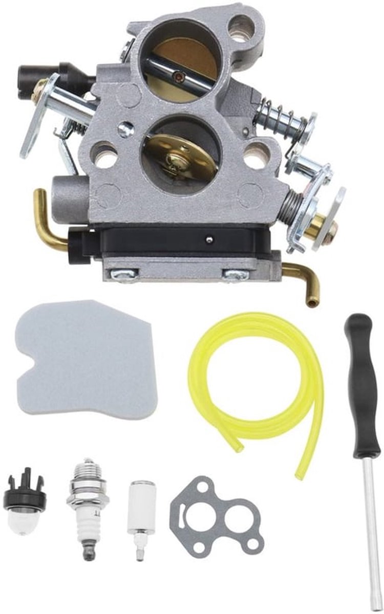 Set met 8 stuks kettingzaag carburateur kit 574719402 545072601 compatibel met Husqvarna 235 235E 236 236E 240 240E kettingzaag luchtfilter