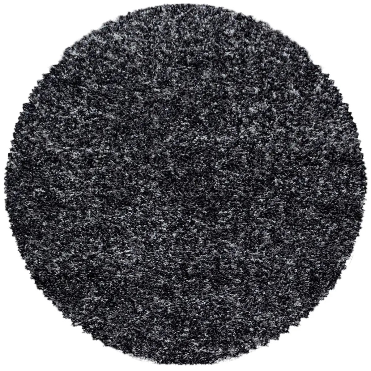 Dutch XXL Rond Hoogpolig Vloerkleed | Tapijt | Shaggy | Enjoy | Antraciet | 200x200 cm