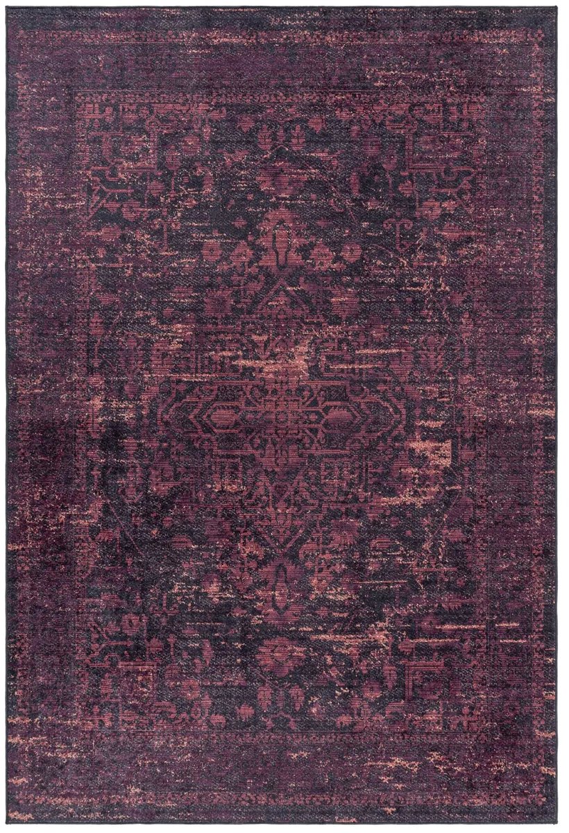 Dutch XXL Wasbaar Vloerkleed | Tapijt | Fiesta | Verweerd | Rood | 80x150 cm