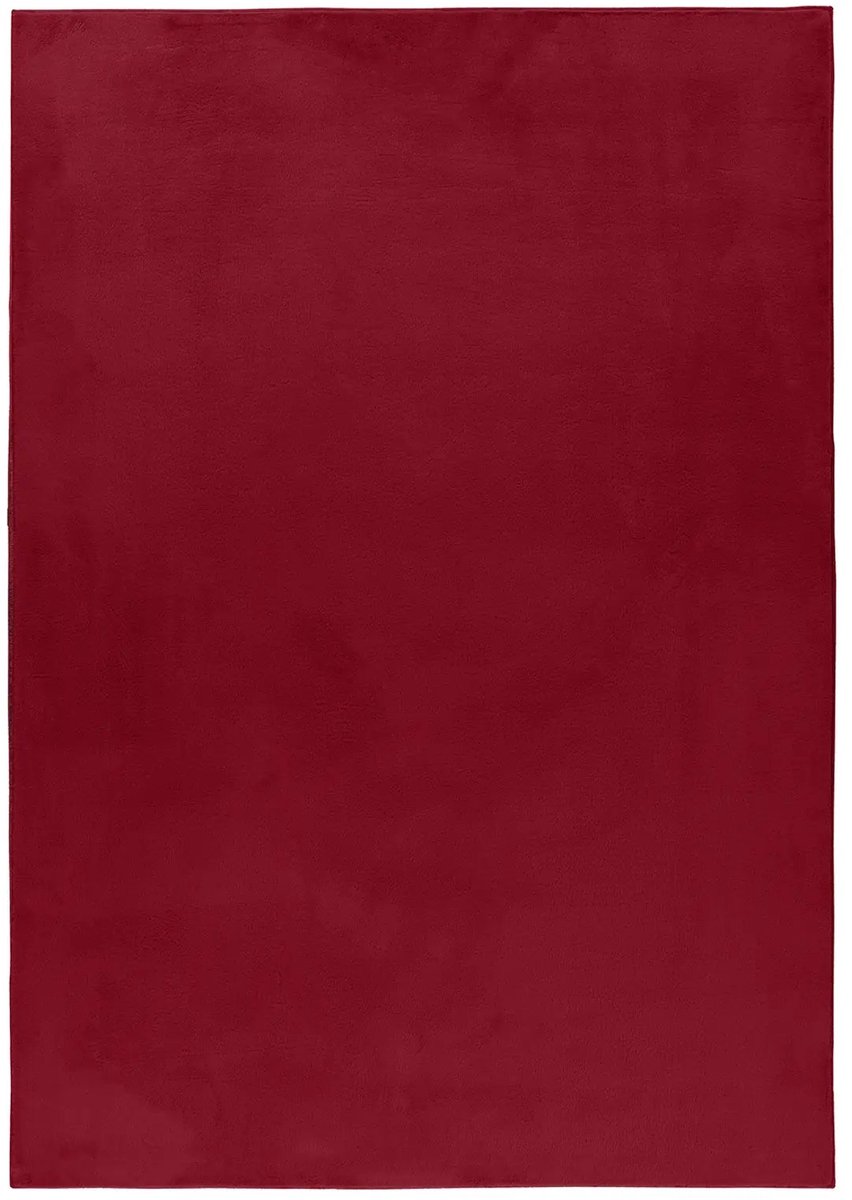 Dutch XXL Wasbaar Vloerkleed | Tapijt | Pouffy | Uni | Rood | 80x250 cm