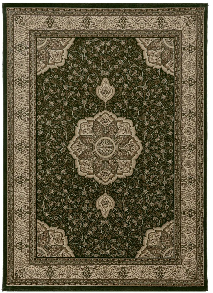 Dutch XXL Perzisch Tapijt | Kashmir | Medaillon | Groen | 160x230 cm
