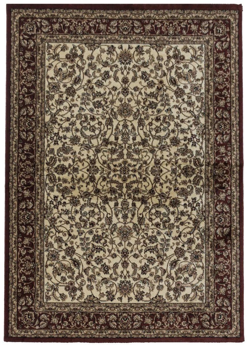 Dutch XXL Perzisch Tapijt | Kashmir | Bloemen | Crème | 80x150 cm