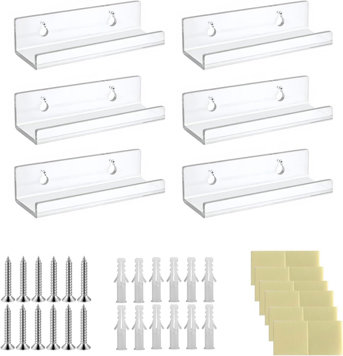 Transparante Acryl Vinylhouders - Decoratieve Wandplank voor Vinylcollectie en Tentoonstelling in Woonkamer of Kantoor, Ideaal voor Muziekliefhebbers en Interieurdecoratie
