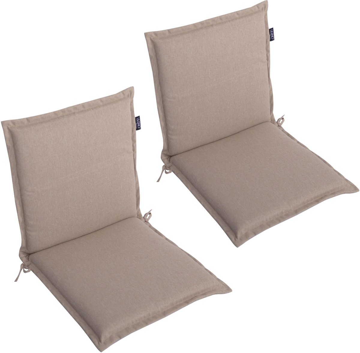 Tuinkussen Set van 2 - Comfortabel in Taupe
