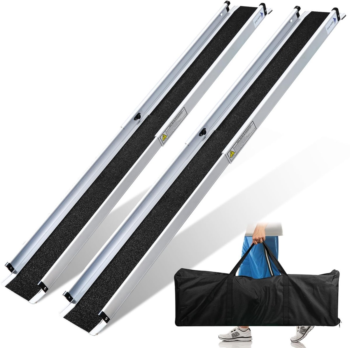 Rolstoelhelling - Opvouwbaar en telescopisch - Maximaal 300 kg