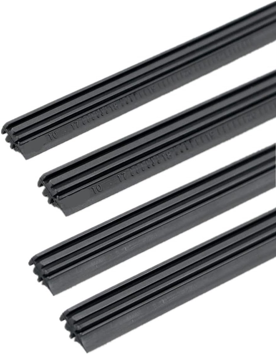 Speciale Rubber Strips voor Vlakke Ruitenwissers, 2 Stuks in 700mm en 650mm voor Optimale Reiniging en Weerbestendigheid