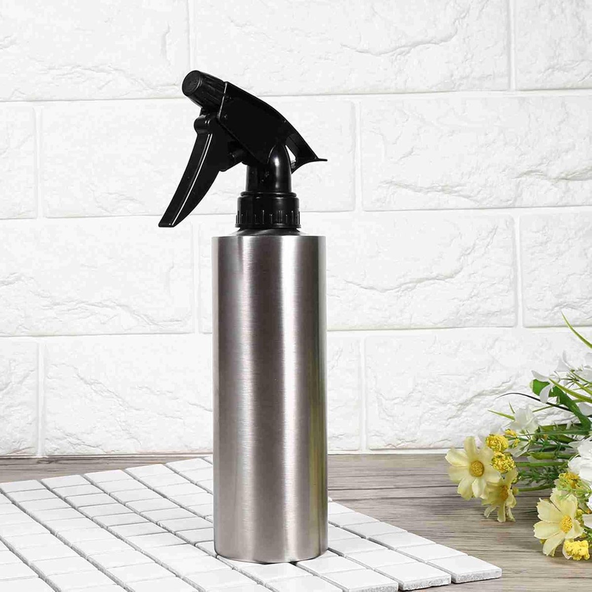 Multifunctionele Sprayfles van RVS voor Tuinirrigatie, Buitenbarbecues en Plantenverzorging - 350 ml