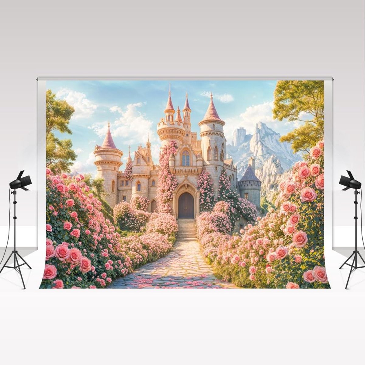 Fotografie Achtergrond 3x2m - Droomkasteel Decor