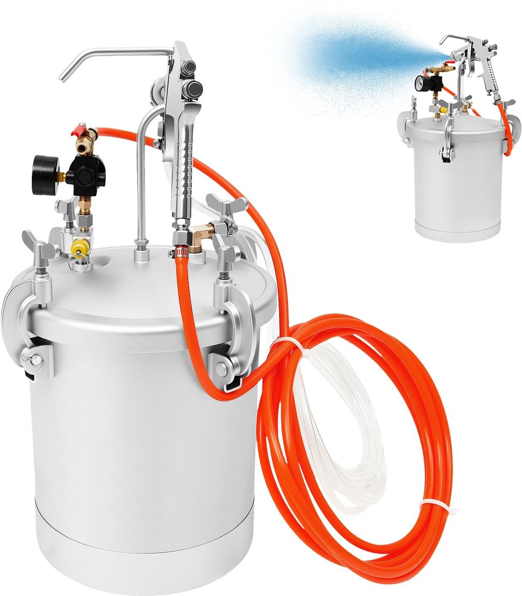 Air Paint Drukvaten 10 Liter - Spuit systeem tot 30 PSI