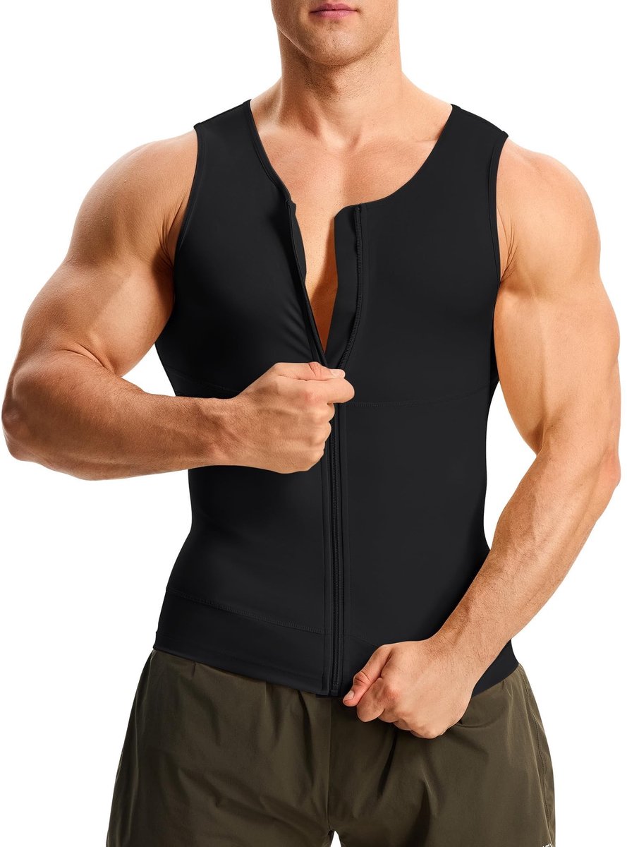 Slimming Posture Shirt - Zwart - Mouwloos