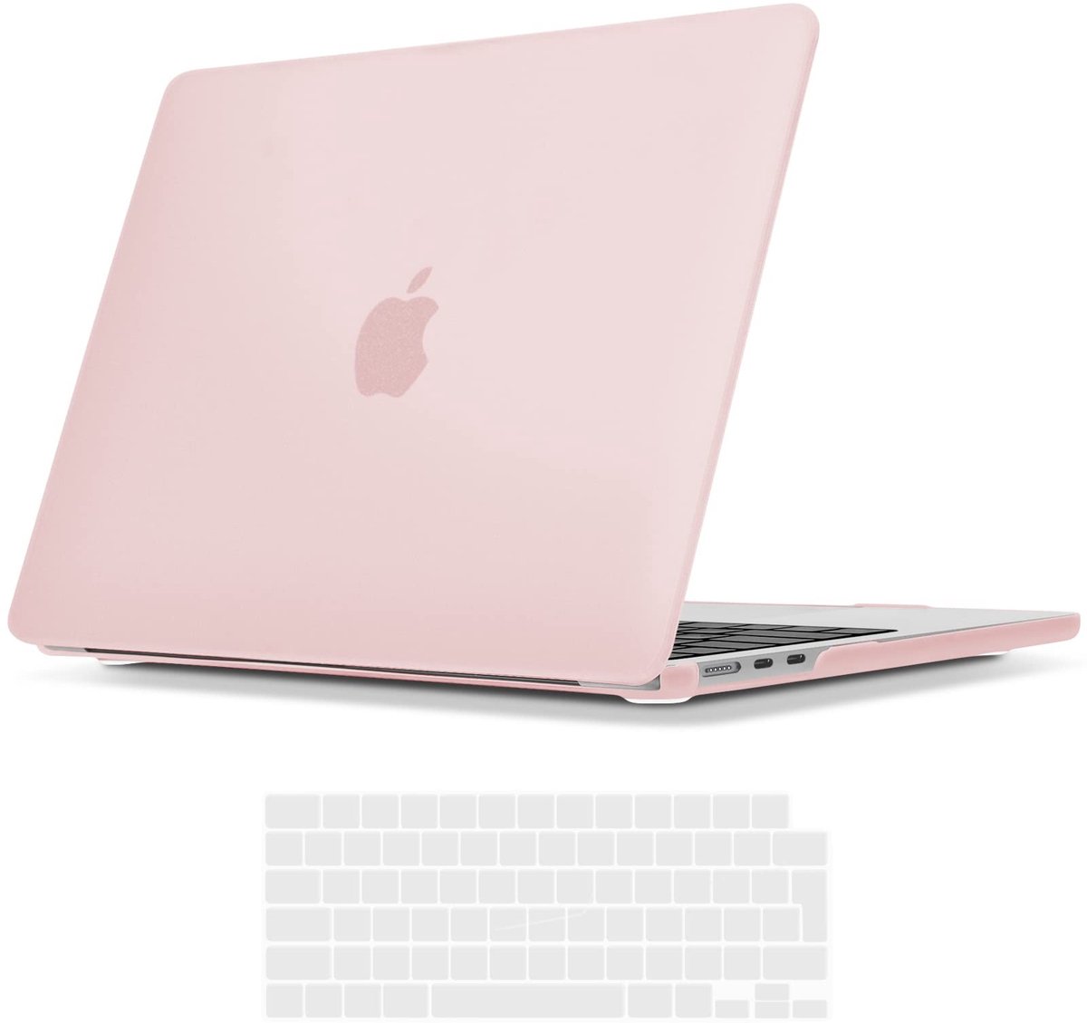 Beschermcase voor MacBook Air 13.6 inch - Ultra-dun, Lichtroze